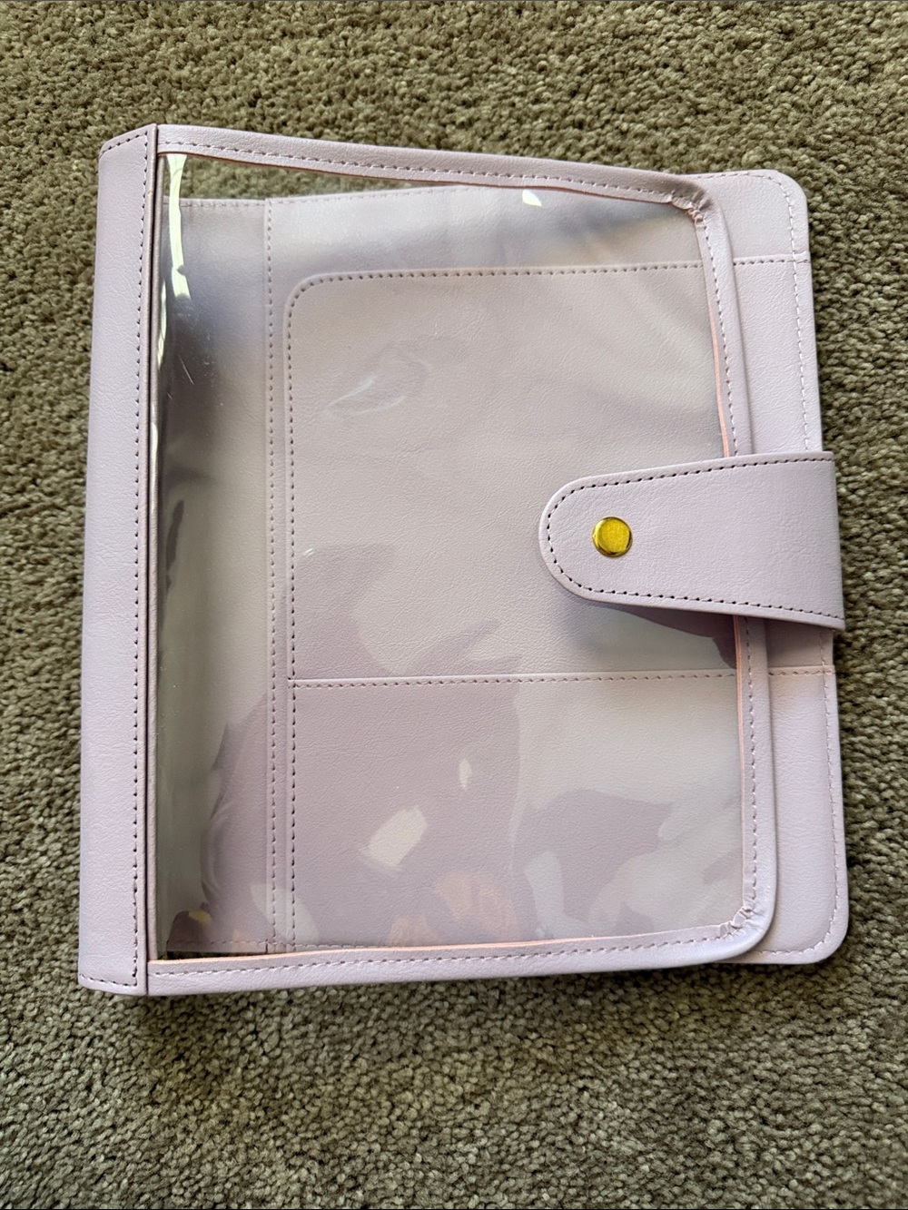 Erin Condren Wisteria Clear-Front Planner Folio Case